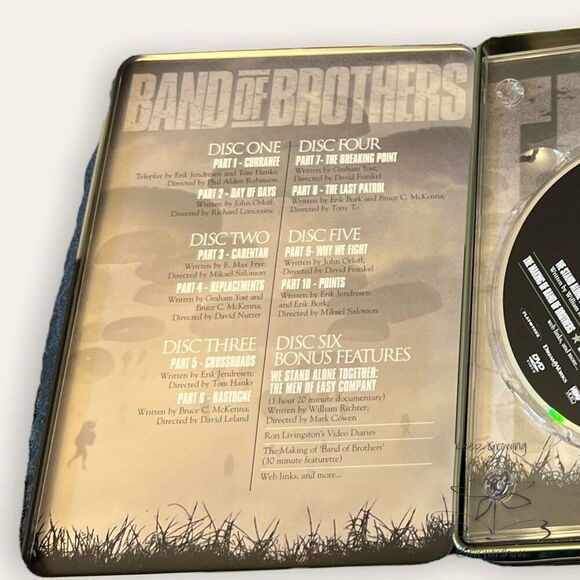 Band of Brothers DVD 6-Disc Set Complete Series Tin Metal Box - Picture 9 of 10